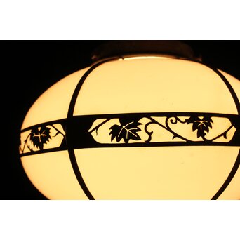 蔦模様 銅巻電笠照明 2個1組　A499 