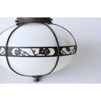 蔦模様 銅巻電笠照明 2個1組　A499 