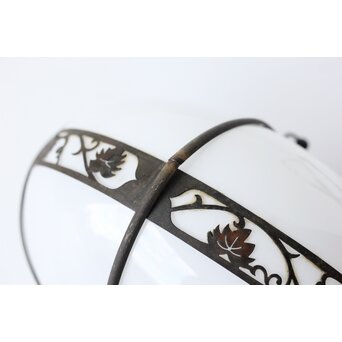 蔦模様 銅巻電笠照明 2個1組　A499 