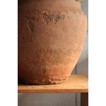 琉球 宮古島土器か 櫛目波状紋壺　P545 