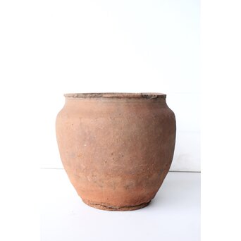 琉球 宮古島土器か 櫛目波状紋壺　P545 