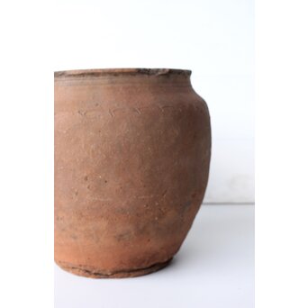 琉球 宮古島土器か 櫛目波状紋壺　P545 