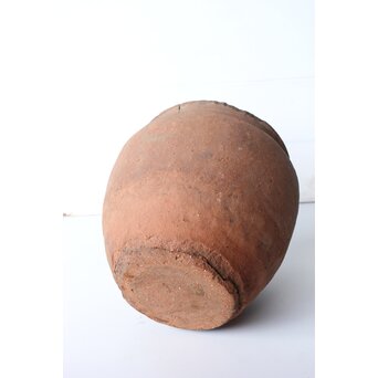 琉球 宮古島土器か 櫛目波状紋壺　P545 