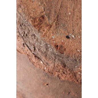 琉球 宮古島土器か 櫛目波状紋壺　P545 