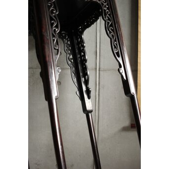 唐木 紫檀意盆栽卓 高卓　X592 