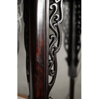 唐木 紫檀意盆栽卓 高卓　X592 