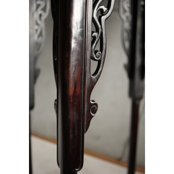 唐木 紫檀意盆栽卓 高卓　X592 