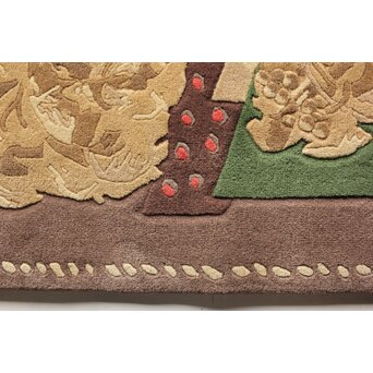 緞通 小磯良平デザイン「葡萄」高島屋 住江織物株式会社 現代大家創案「だんつう」U375 