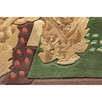 緞通 小磯良平デザイン「葡萄」高島屋 住江織物株式会社 現代大家創案「だんつう」U375 