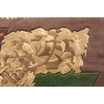 緞通 小磯良平デザイン「葡萄」高島屋 住江織物株式会社 現代大家創案「だんつう」U375 