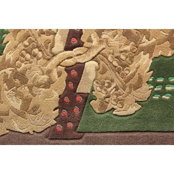 緞通 小磯良平デザイン「葡萄」高島屋 住江織物株式会社 現代大家創案「だんつう」U375 