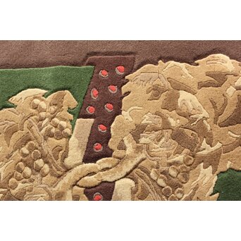 緞通 小磯良平デザイン「葡萄」高島屋 住江織物株式会社 現代大家創案「だんつう」U375 