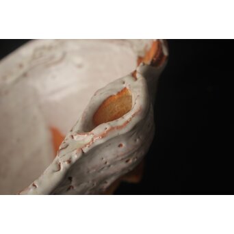 宇田川抱青 萩 片口 共箱　P546 