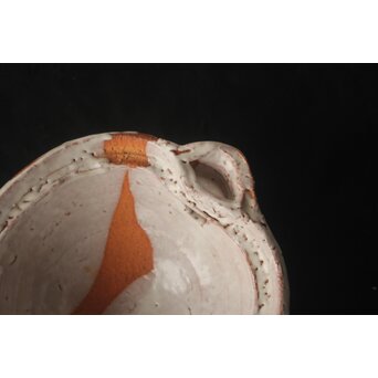 宇田川抱青 萩 片口 共箱　P546 