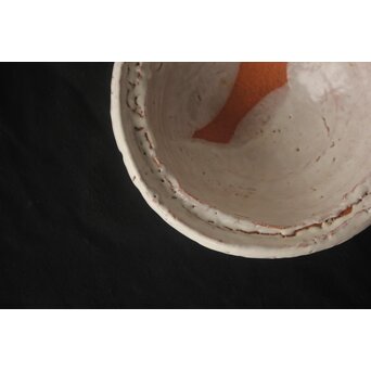 宇田川抱青 萩 片口 共箱　P546 