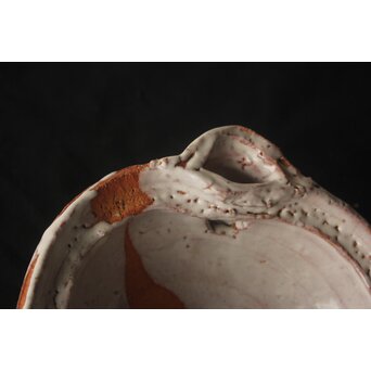 宇田川抱青 萩 片口 共箱　P546 