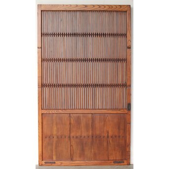 総欅格子蔵戸　W0202