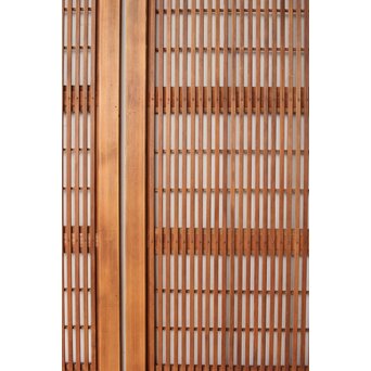 障子枠付 腰板欅 格子戸 4枚1組　L1166 