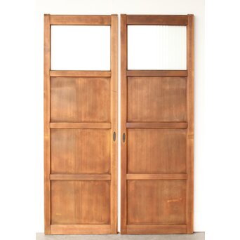 銀モールガラス戸 2枚1組　GD0280 B面　両面仕様ですね