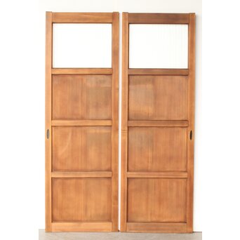 銀モールガラス戸 2枚1組　GD0280