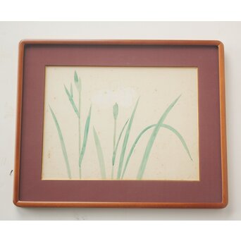 土田麦僊 素描画 額装一対　Z640 