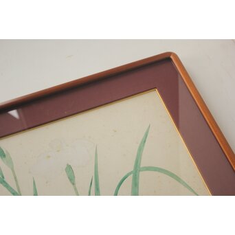 土田麦僊 素描画 額装一対　Z640 