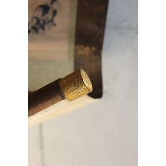 山崎弁栄 観音図 光明主義運動 紙本掛軸　Z642 