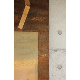 山崎弁栄 観音図 光明主義運動 紙本掛軸　Z642 