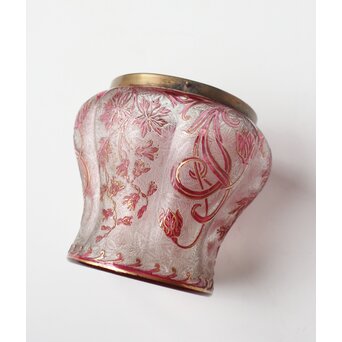 Old Saint Louis サン ルイ アシッド エッチング ガラス ビスケットバレ　Y061 