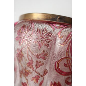 Old Saint Louis サン ルイ アシッド エッチング ガラス ビスケットバレ　Y061 