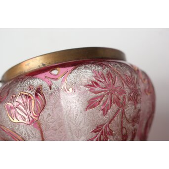 Old Saint Louis サン ルイ アシッド エッチング ガラス ビスケットバレ　Y061 