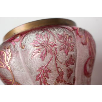 Old Saint Louis サン ルイ アシッド エッチング ガラス ビスケットバレ　Y061 