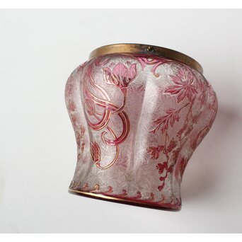 Old Saint Louis サン ルイ アシッド エッチング ガラス ビスケットバレ　Y061