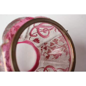 Old Saint Louis サン ルイ アシッド エッチング ガラス ビスケットバレ　Y061 