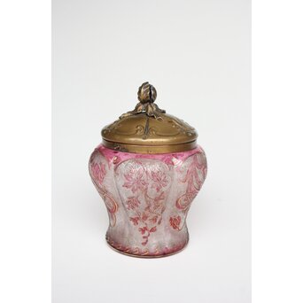 Old Saint Louis サン ルイ アシッド エッチング ガラス ビスケットバレ　Y061 