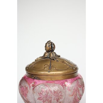 Old Saint Louis サン ルイ アシッド エッチング ガラス ビスケットバレ　Y061 