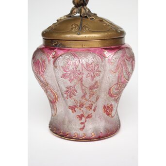 Old Saint Louis サン ルイ アシッド エッチング ガラス ビスケットバレ　Y061 