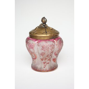 Old Saint Louis サン ルイ アシッド エッチング ガラス ビスケットバレ　Y061 