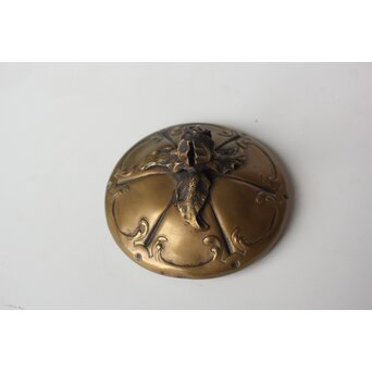 Old Saint Louis サン ルイ アシッド エッチング ガラス ビスケットバレ　Y061 