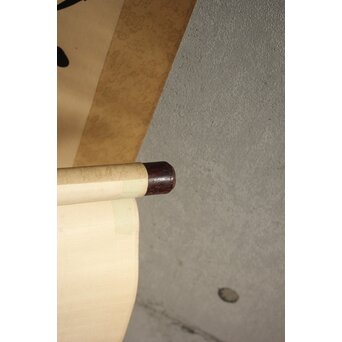 書家 金子鷗亭/鴎亭【山僧活計茶三畝～】紙本掛軸　Z644 