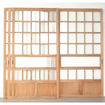 細分ガラス デザイン建具 8枚1組　GD0281 4枚並べて