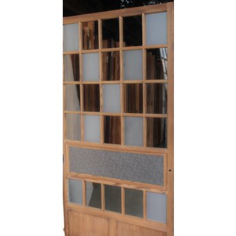 細分ガラス デザイン建具 8枚1組　GD0281 ガラス配置が面白いデザイン