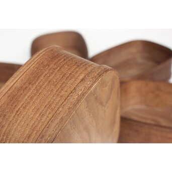 桑 曲げわっぱ 煙草盆 6個1組　X595 