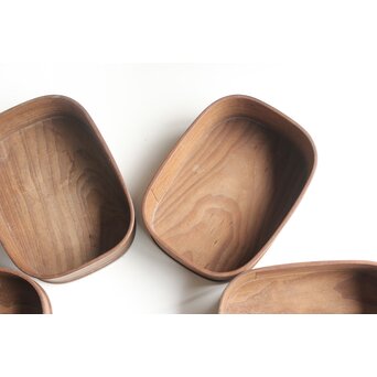 桑 曲げわっぱ 煙草盆 6個1組　X595 