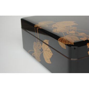 三田村自芳 蔦蒔絵 料紙箱　Q383 