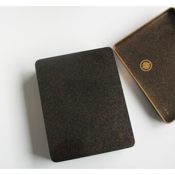 三田村自芳 蔦蒔絵 料紙箱　Q383 