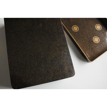 三田村自芳 蔦蒔絵 料紙箱　Q383 