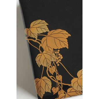 三田村自芳 蔦蒔絵 料紙箱　Q383 