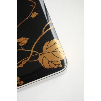 三田村自芳 蔦蒔絵 料紙箱　Q383 