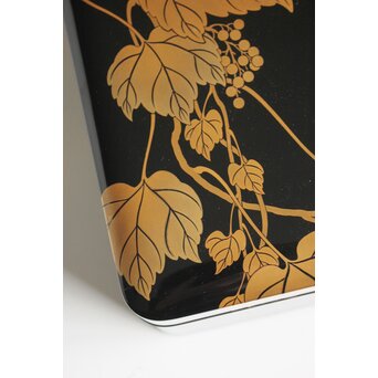 三田村自芳 蔦蒔絵 料紙箱　Q383 